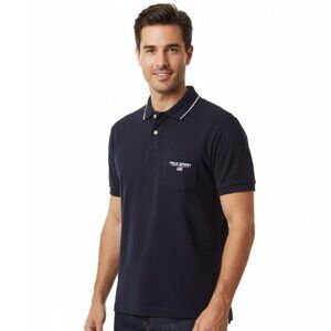 Ralph Lauren Polo Sport Golf Shirt Black Pullover Mens Size M